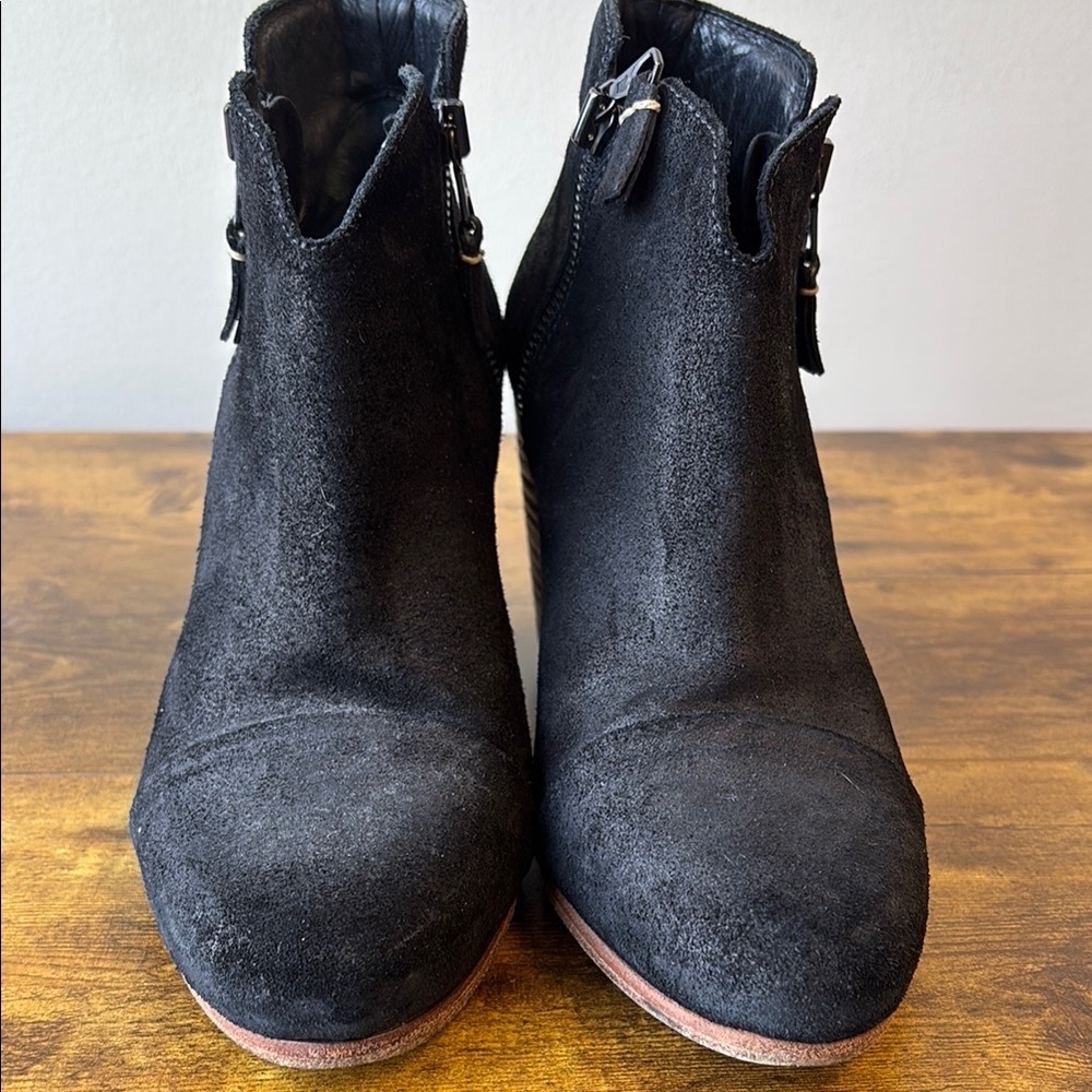Rag & Bone Black Suede Ankle Boots 38.5